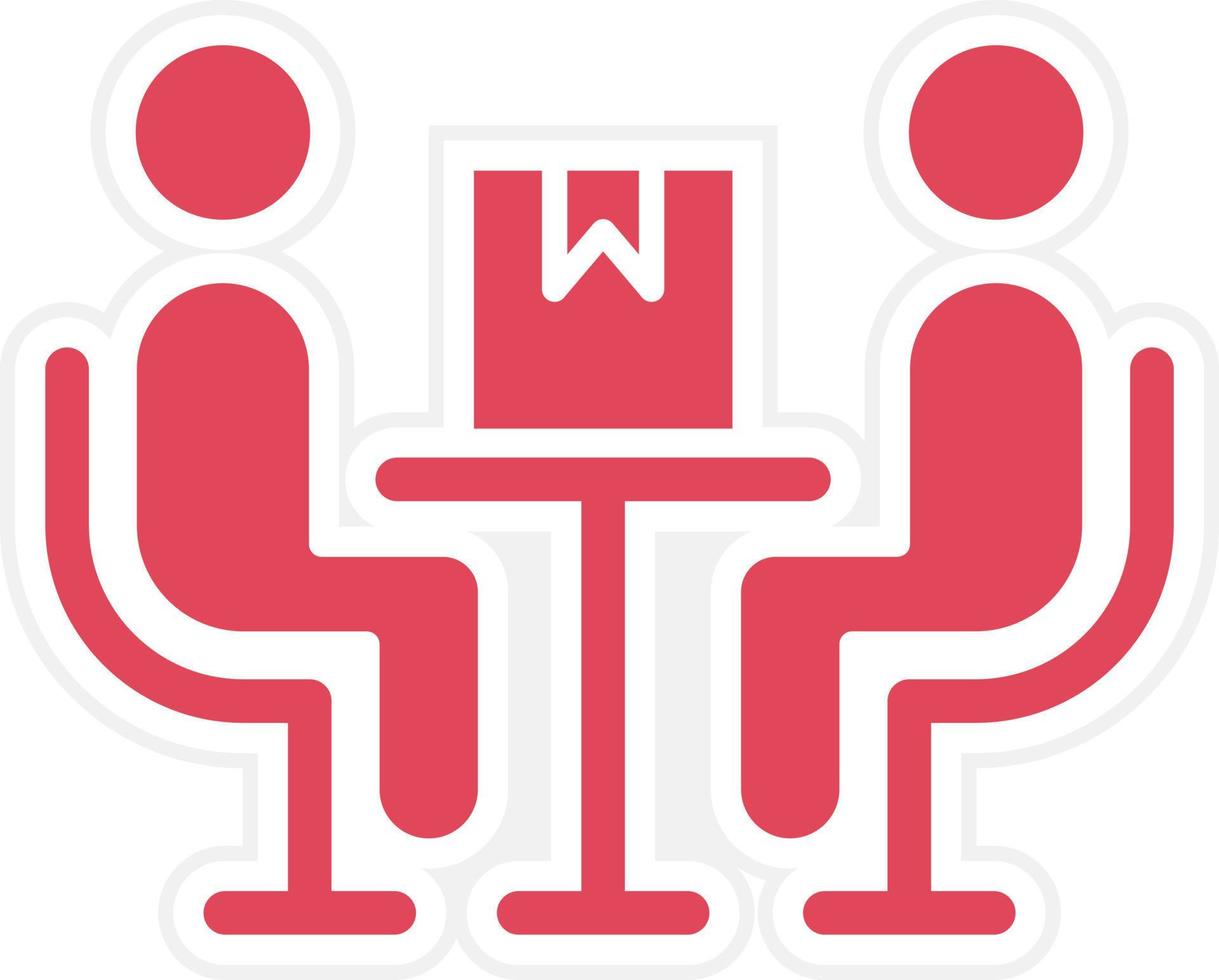 Delivery Discussion Icon Style vector