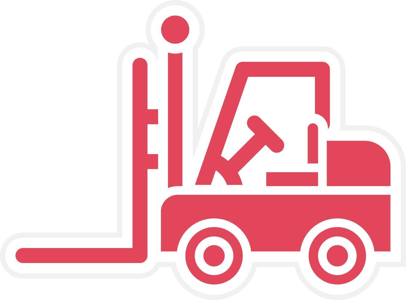 Forklift Icon Style vector