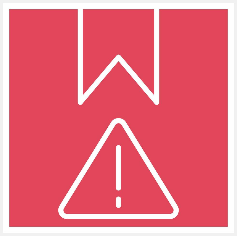 Delivery Warning Icon Style vector
