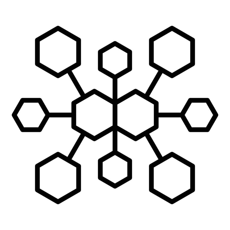 Molecule Icon Style vector