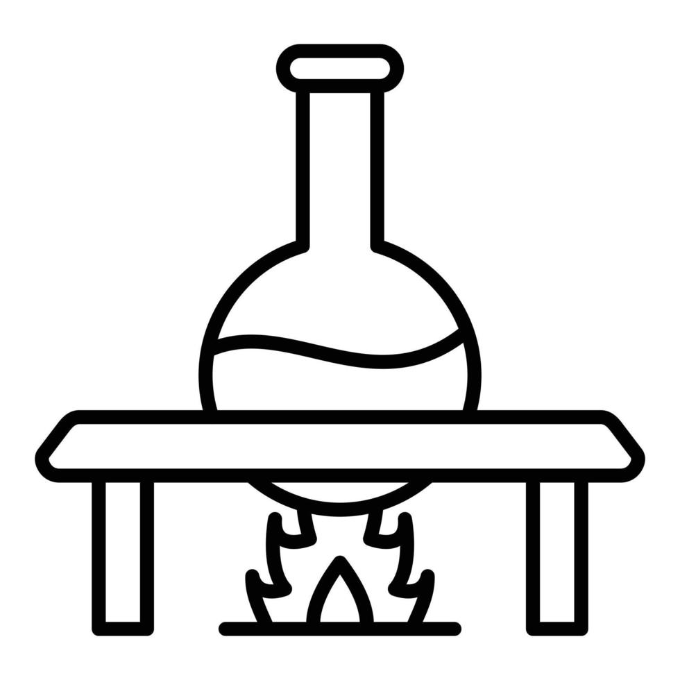 Bunsen Burner Icon Style vector