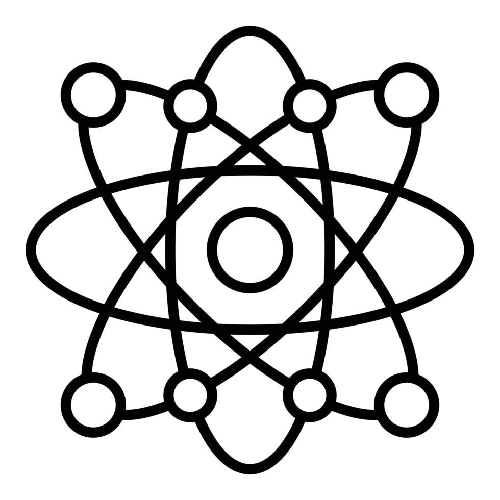 Atom Icon Style vector