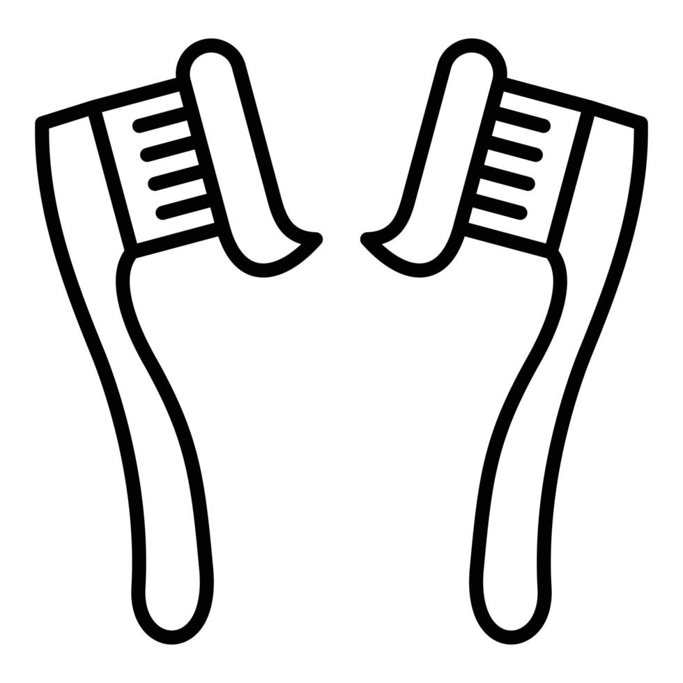 Tooth Paste on Brush Icon Style vector