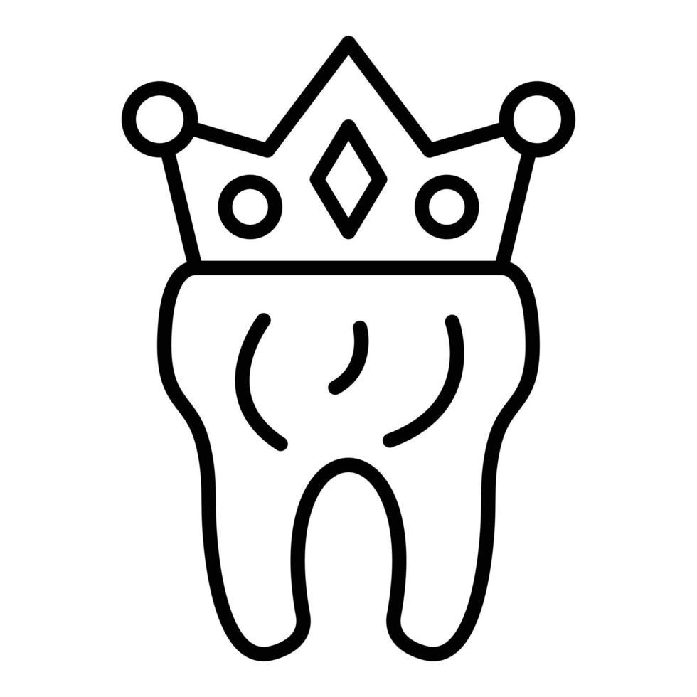 Dental Crown Icon Style vector