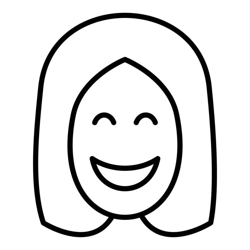 Smiling Women Icon Style vector