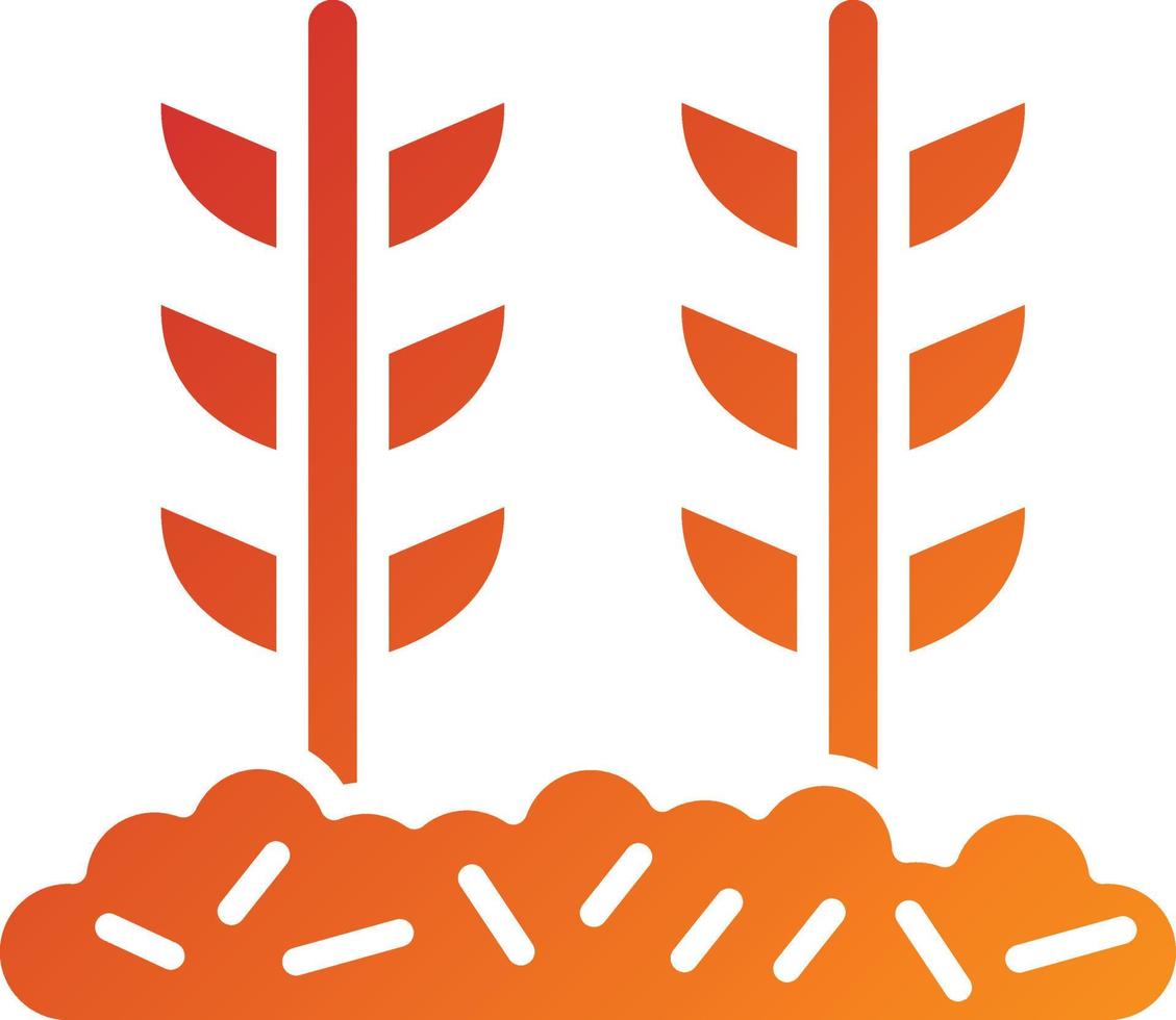 Wheat Plantation Icon Style vector