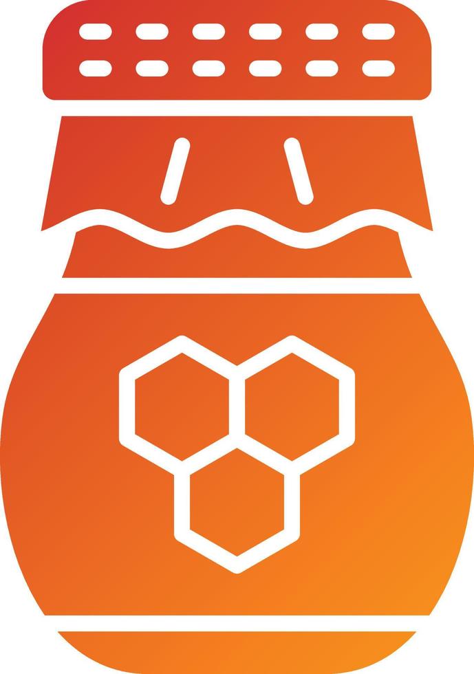Honey Jar Icon Style vector