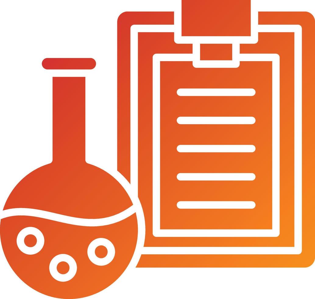 Lab Report Icon Style vector