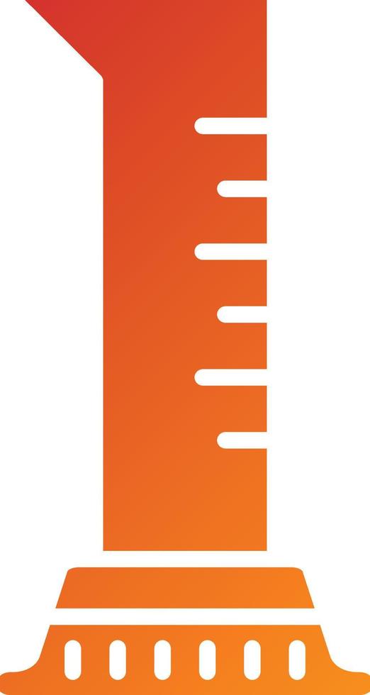 Graduated Cylinder Icon Style vector
