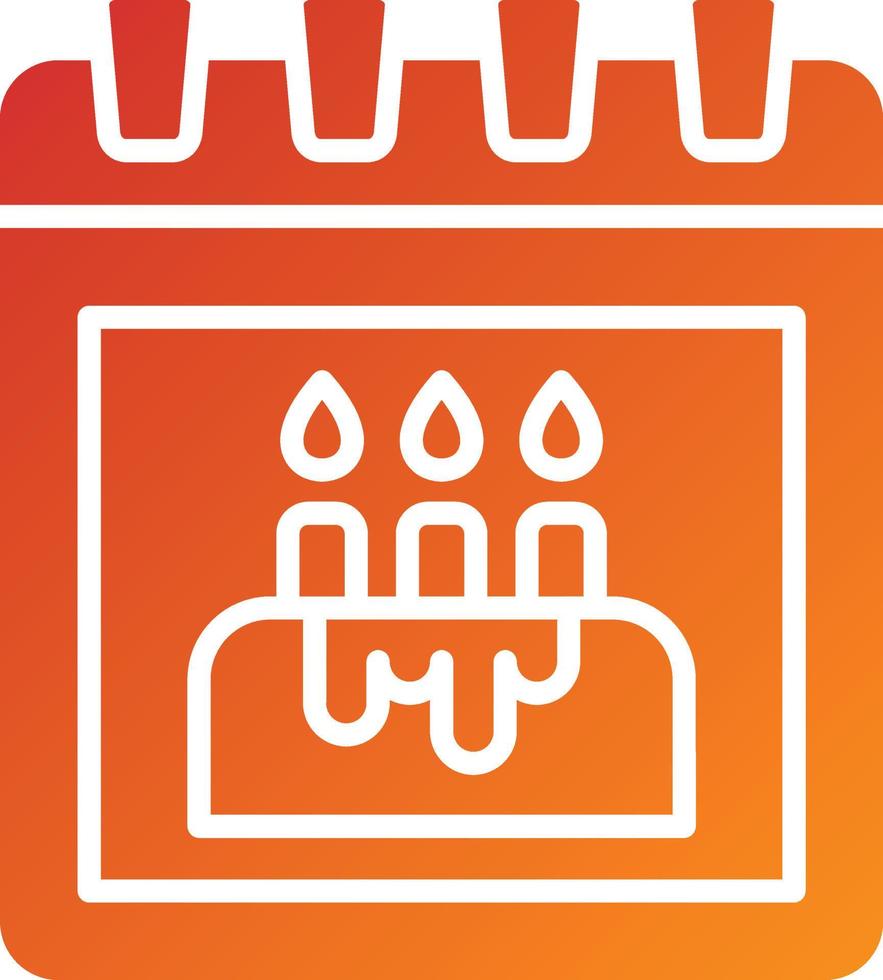 Birthday Event Icon Style vector