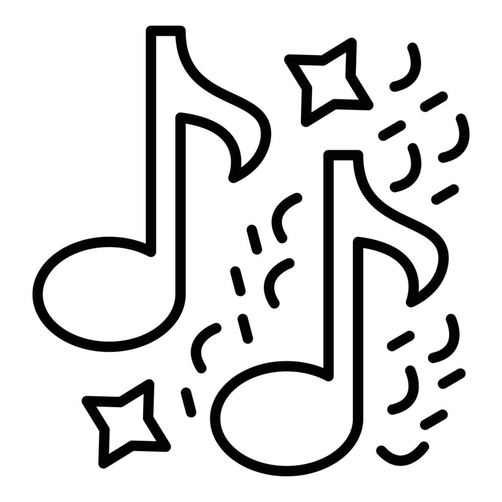 Musical Notes Icon Style vector