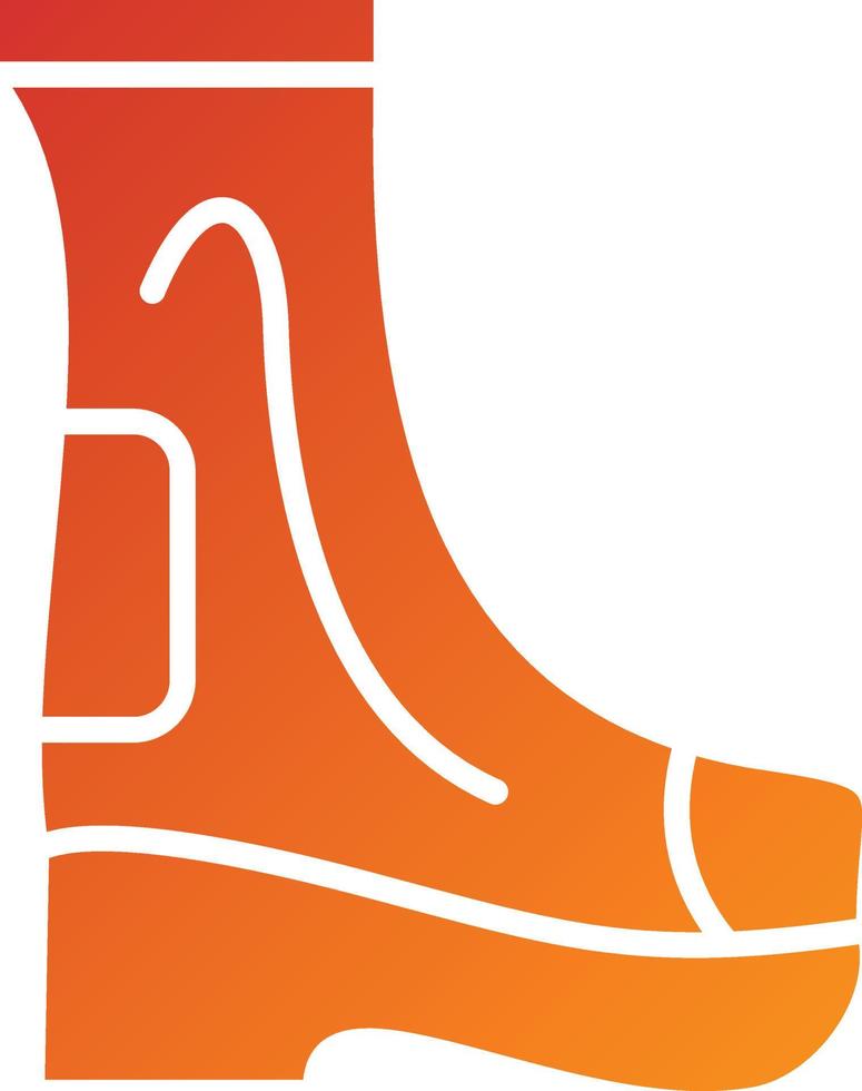Firefighter Boots Icon Style vector