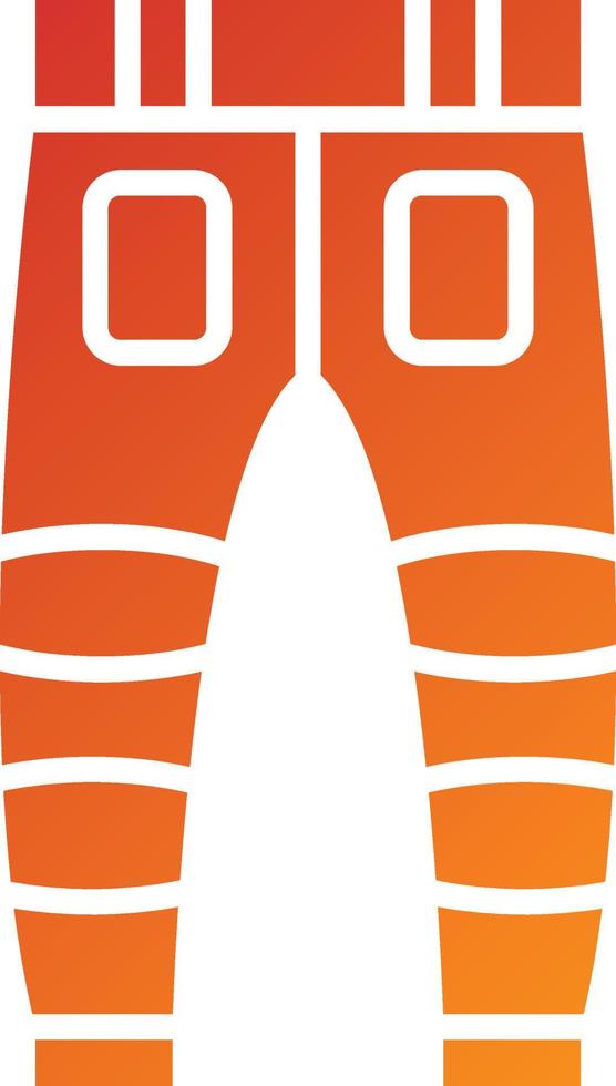 Firefighter Pants Icon Style vector