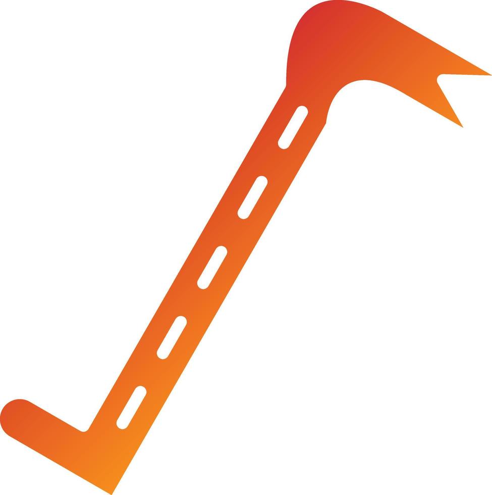 Crowbar Icon Style vector