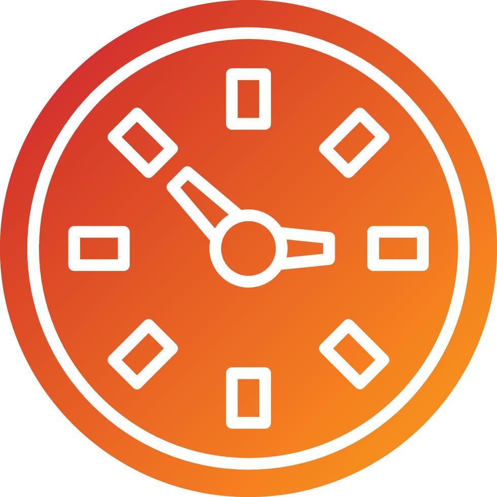 estilo de icono de reloj vector