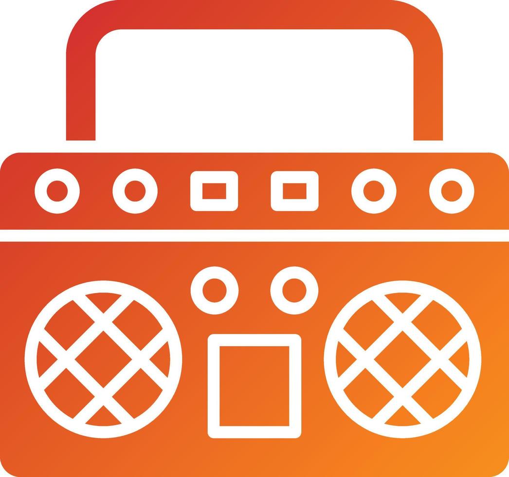 Boombox Icon Style vector