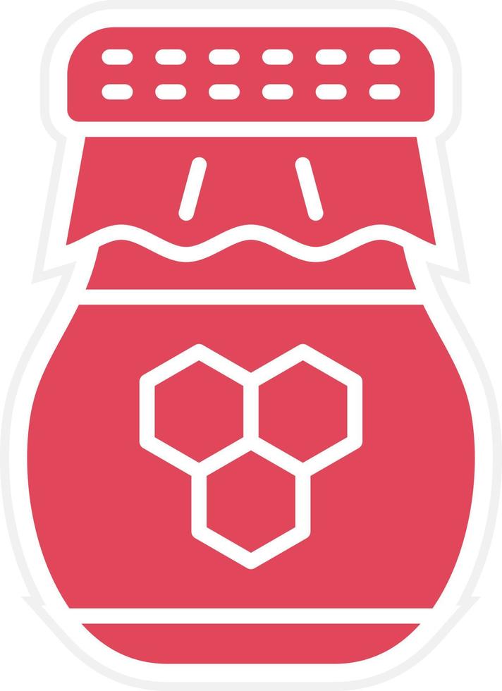 Honey Jar Icon Style vector