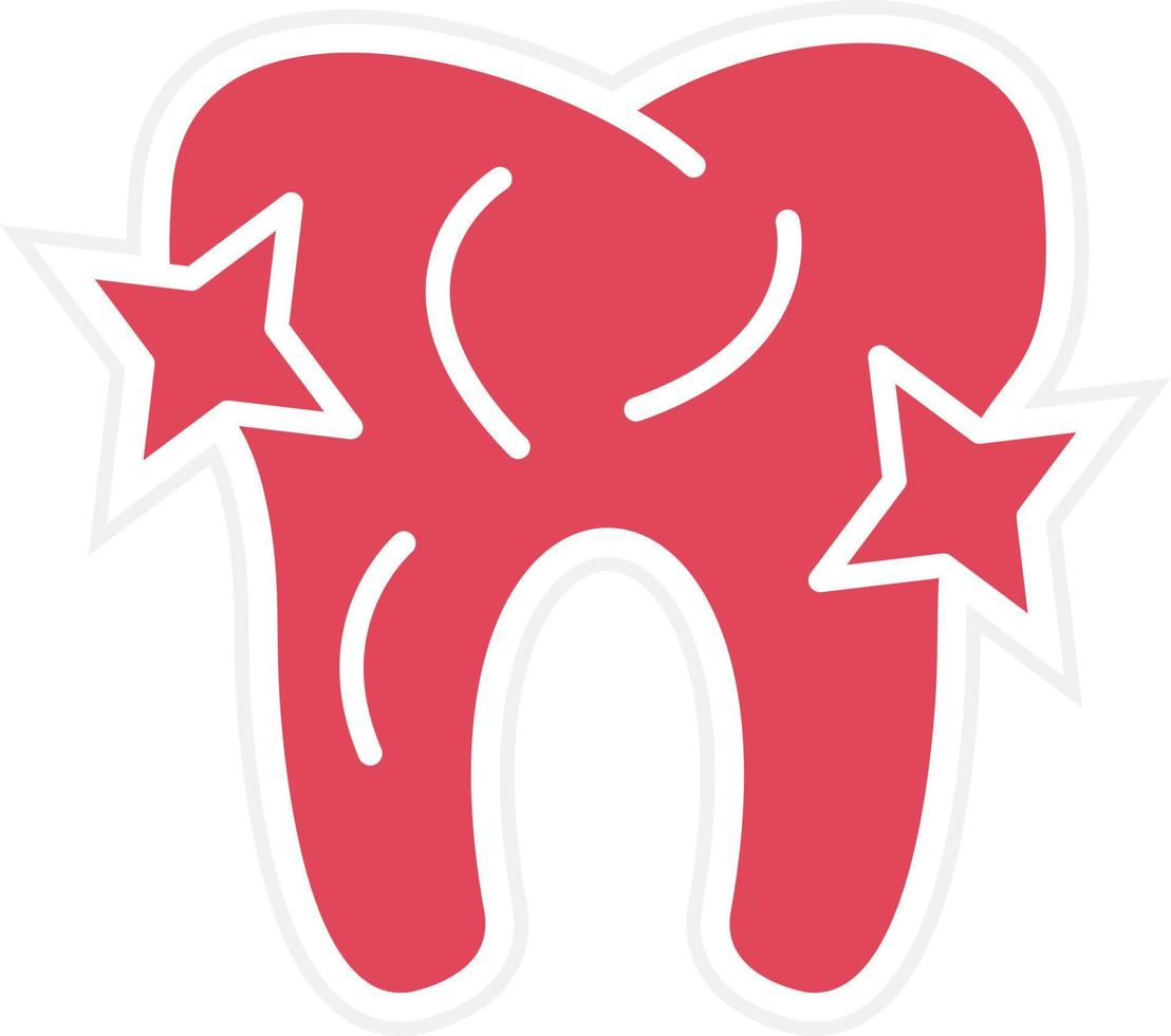 Clean Tooth Icon Style vector