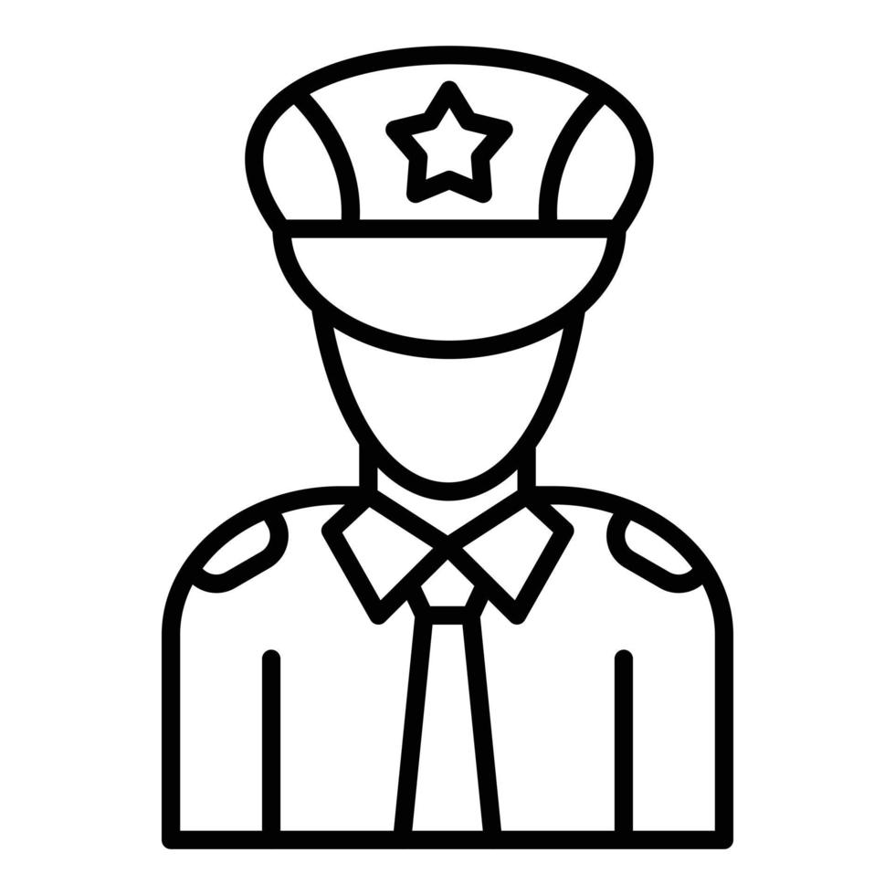 Police Officer Icon Style vector