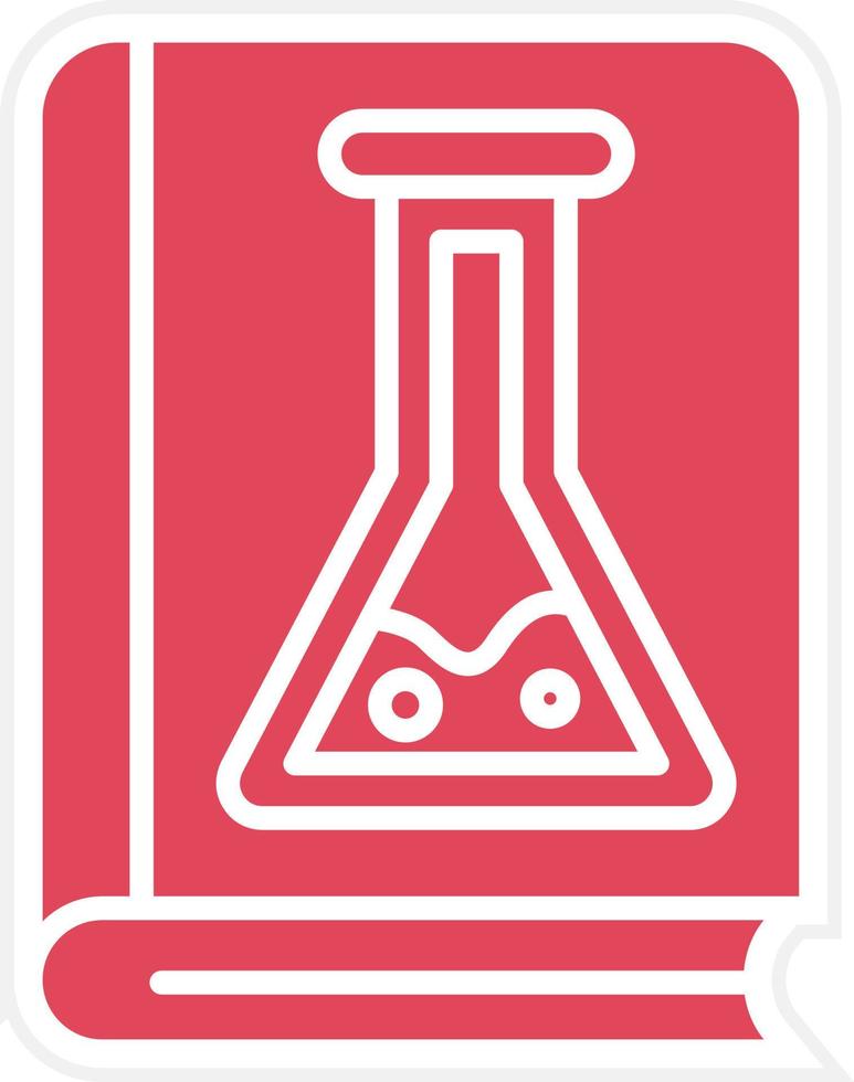 Chemistry Book Icon Style vector