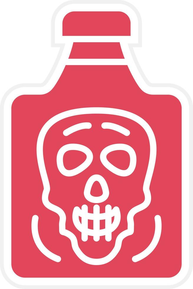 Poison Chemical Icon Style vector