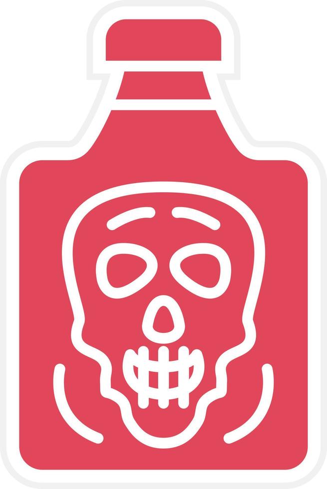 Poison Chemical Icon Style vector