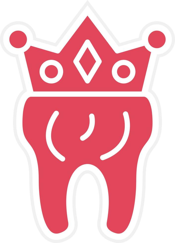 Dental Crown Icon Style vector