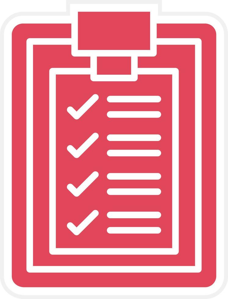 Checklist Icon Style vector