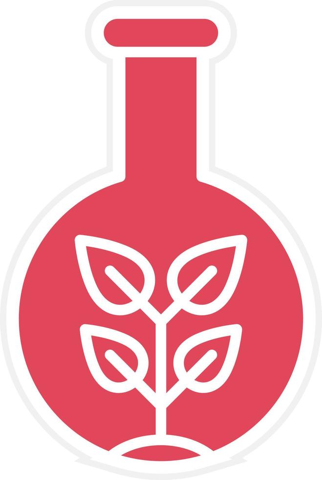 Plany Test Tube Icon Style vector