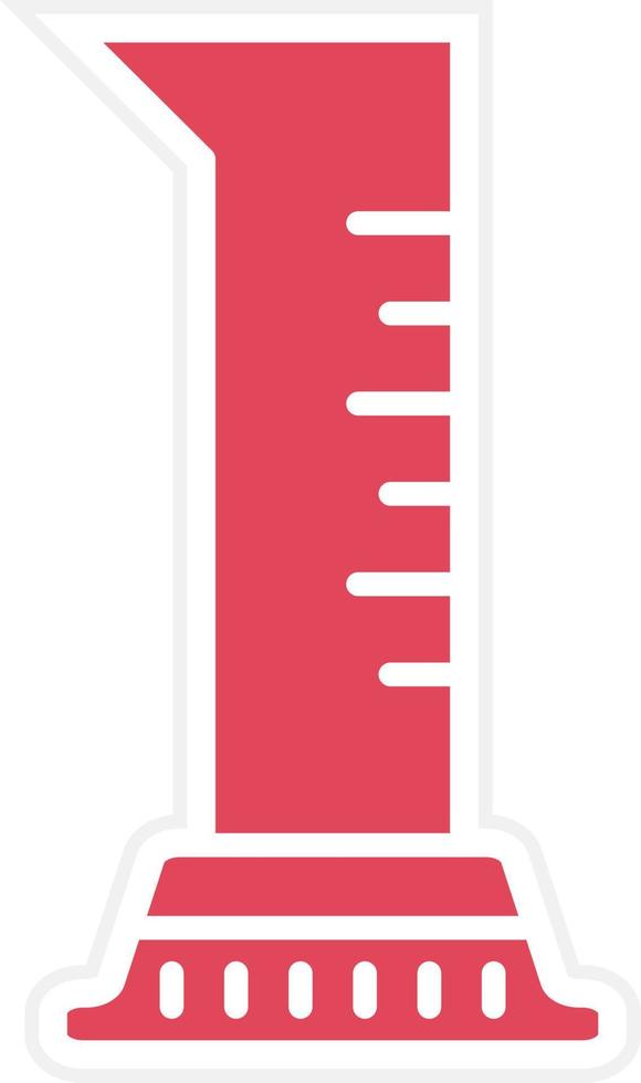 Graduated Cylinder Icon Style vector