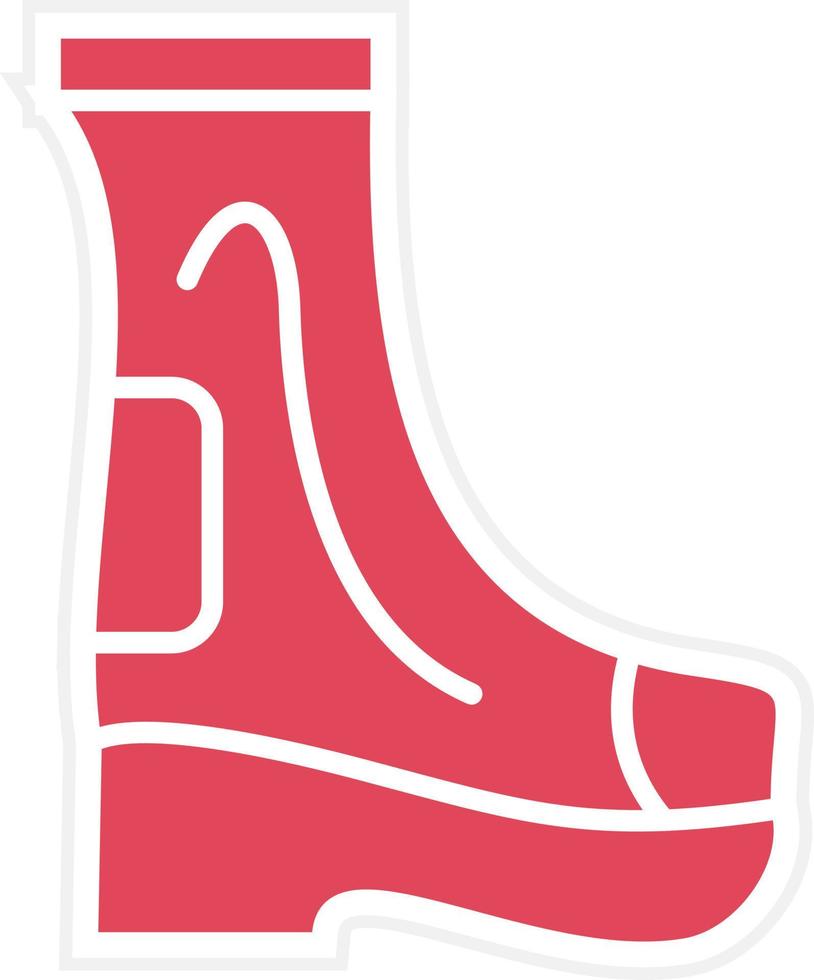 Firefighter Boots Icon Style vector