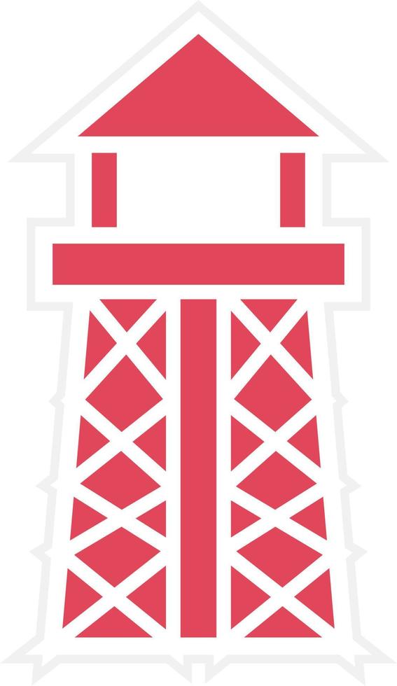 Water Tower Icon Style vector