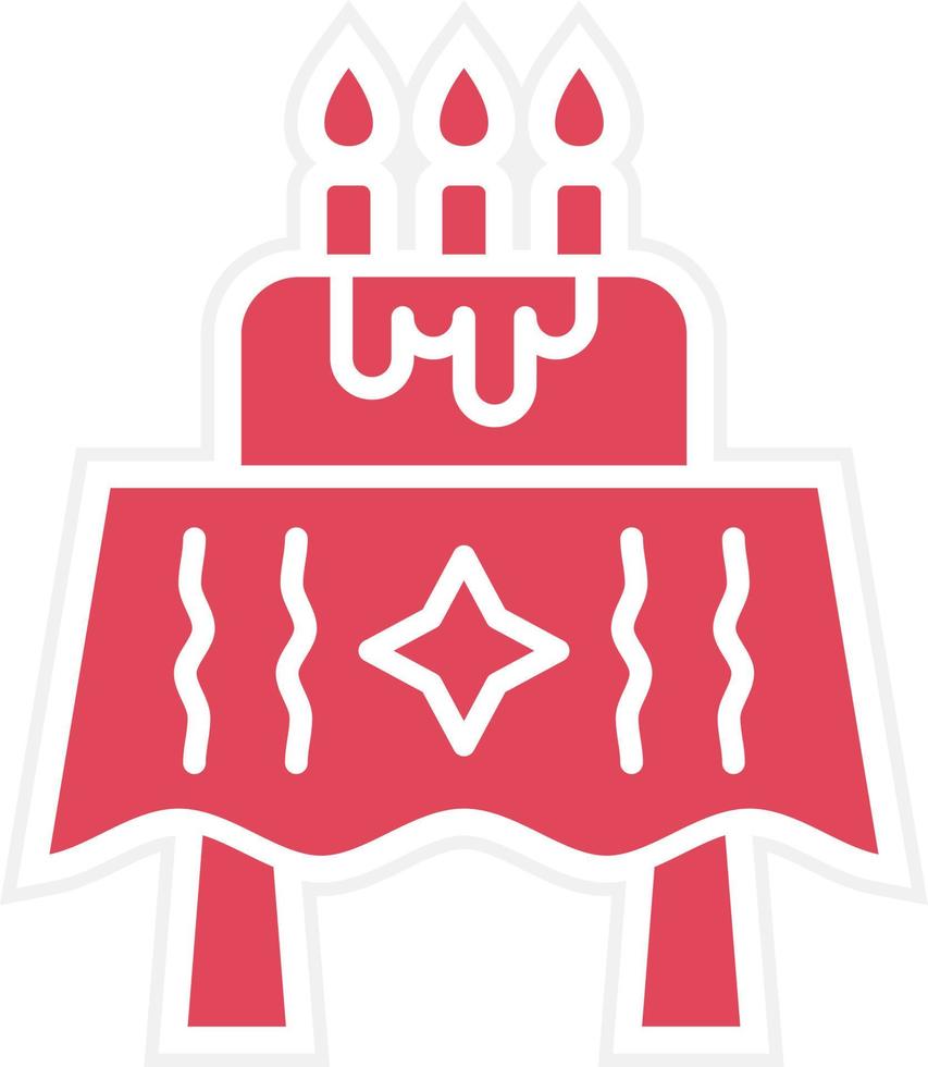 Birthday Table Icon Style vector