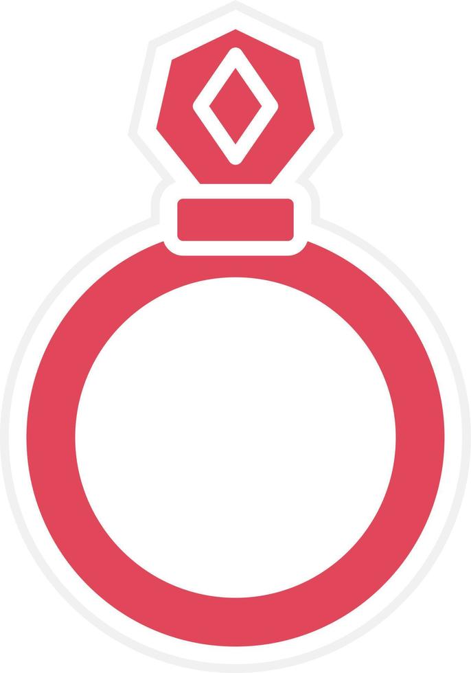 Diamond Ring Icon Style vector