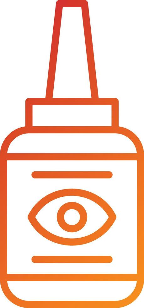 Eye Drop Icon Style vector