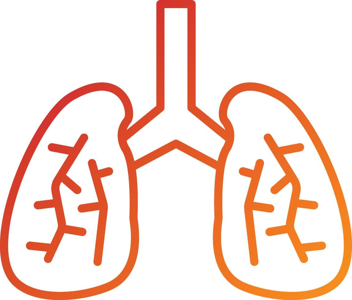 Lungs Icon Style vector