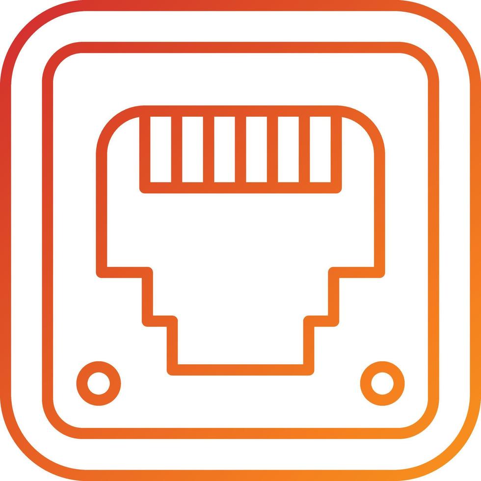 Ethernet Icon Style vector