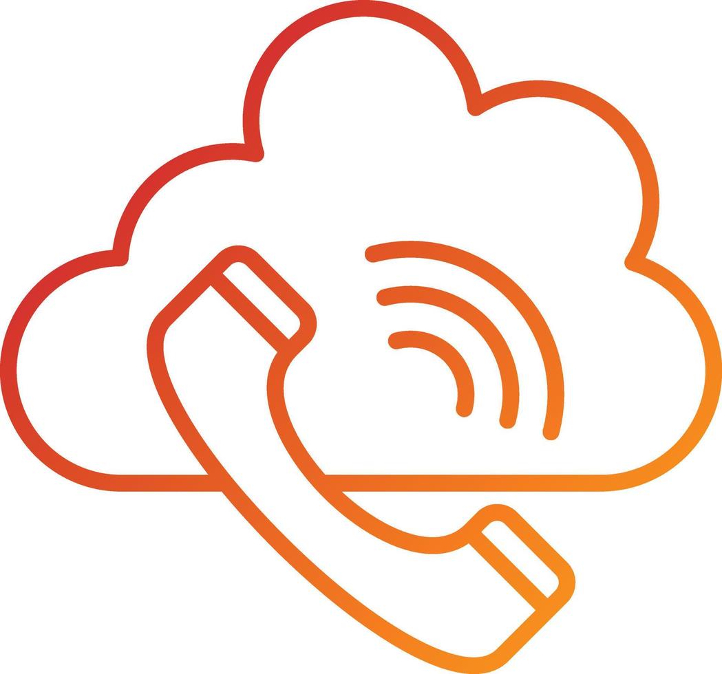 Phone Call Icon Style vector