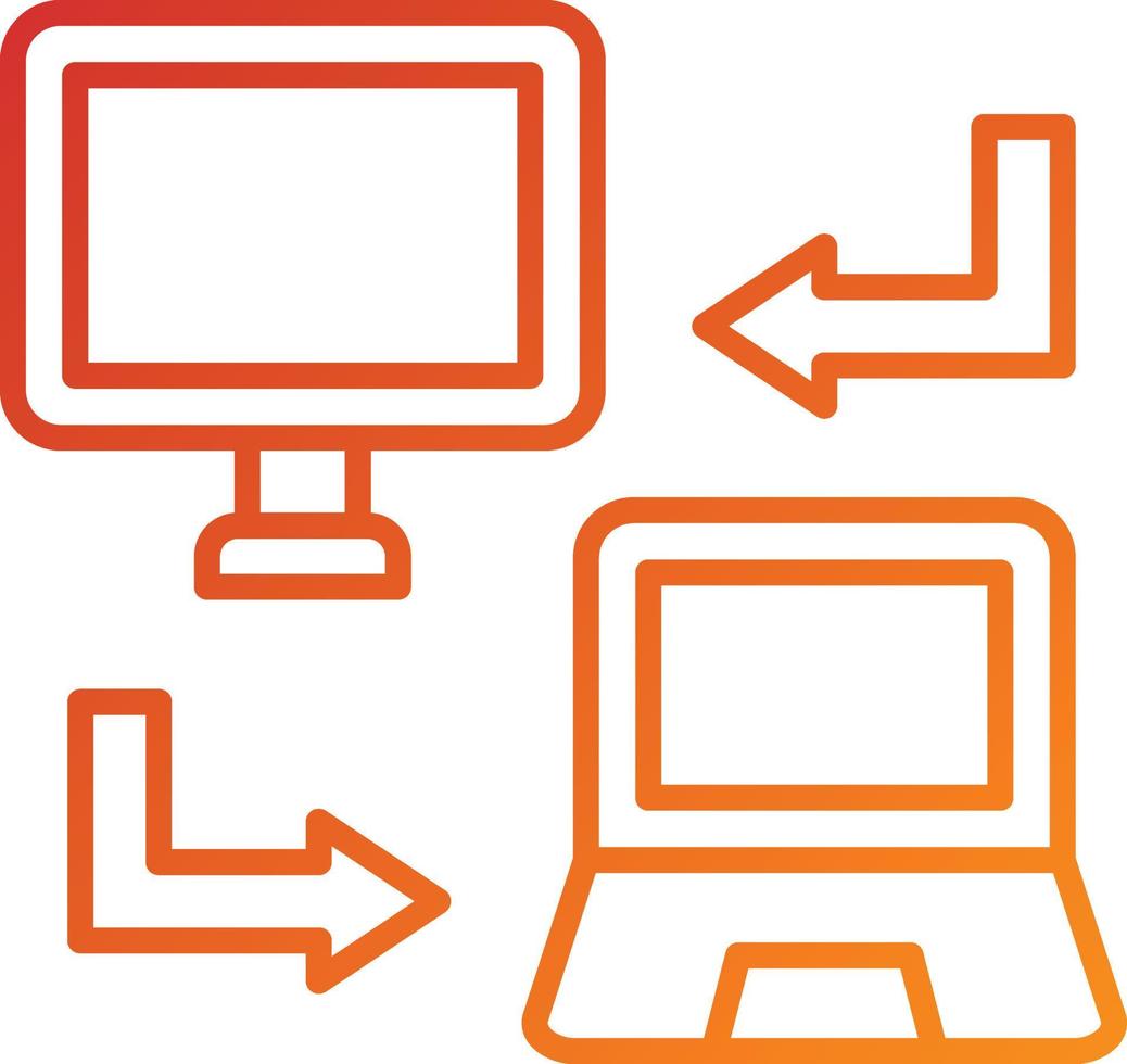 Data Synchronization Icon Style vector