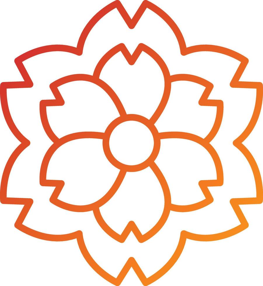 Cherry Blossom Icon Style vector