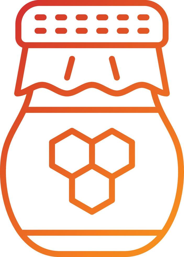 Honey Jar Icon Style vector