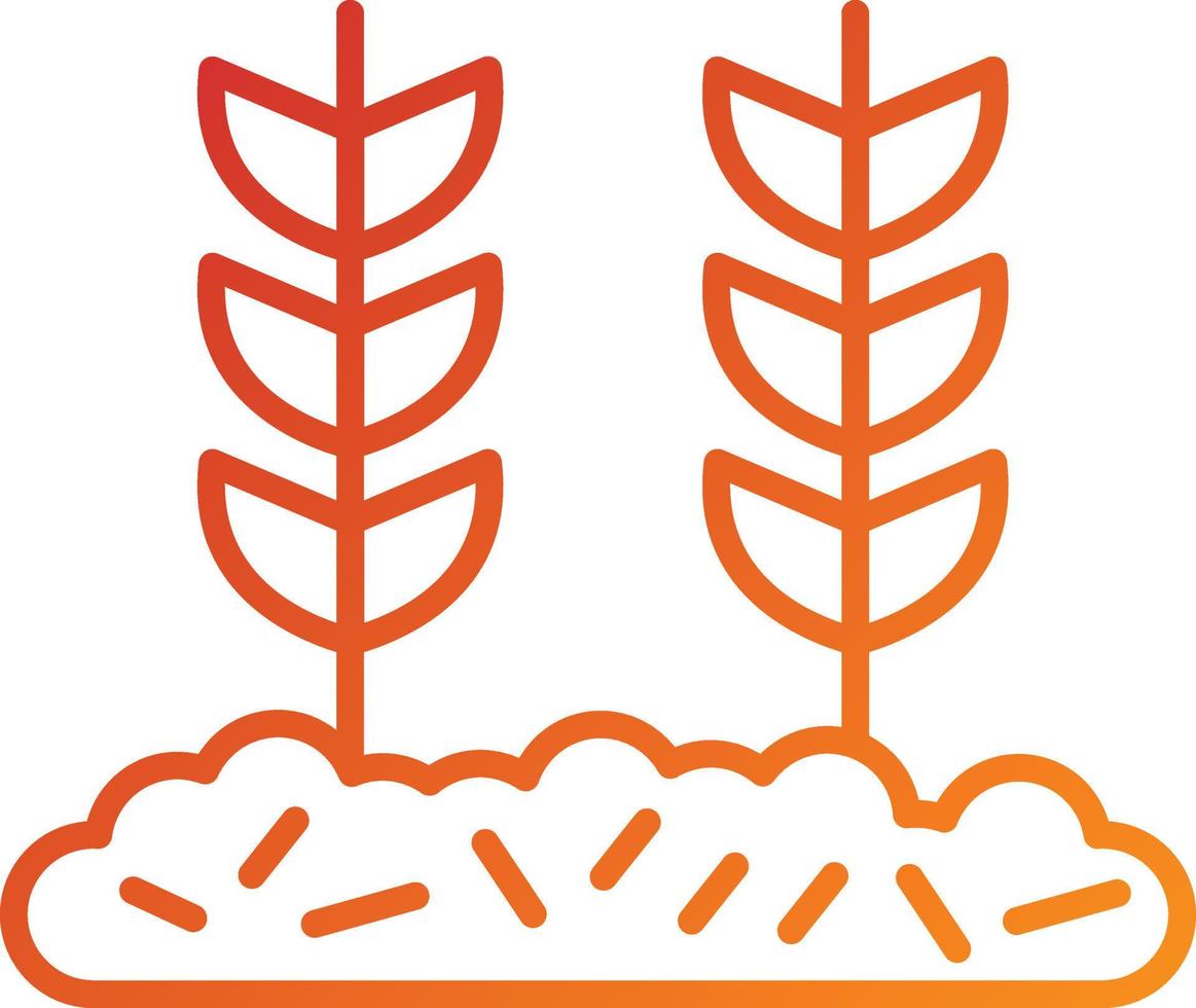 Wheat Plantation Icon Style vector