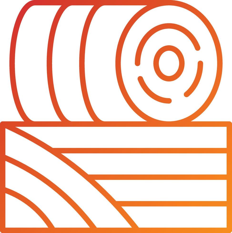 Hay Bale Icon Style vector