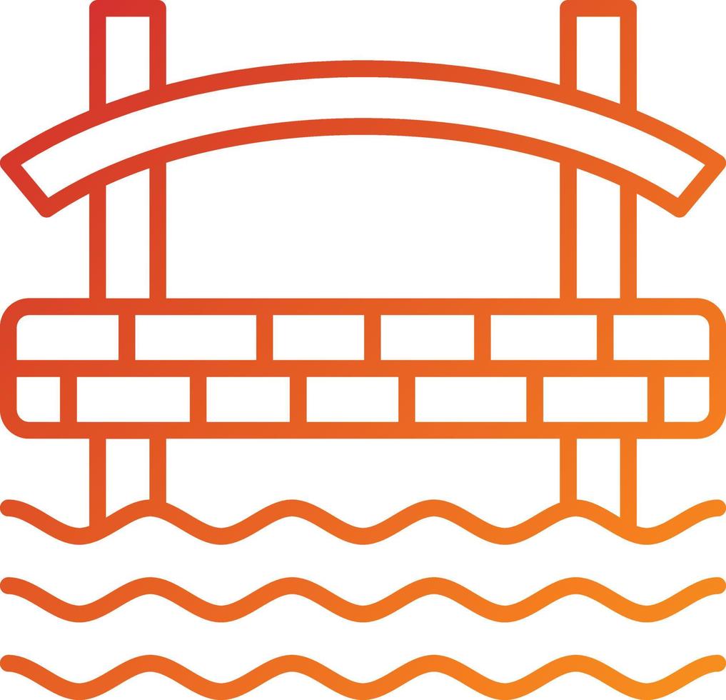 Bridge Icon Style vector