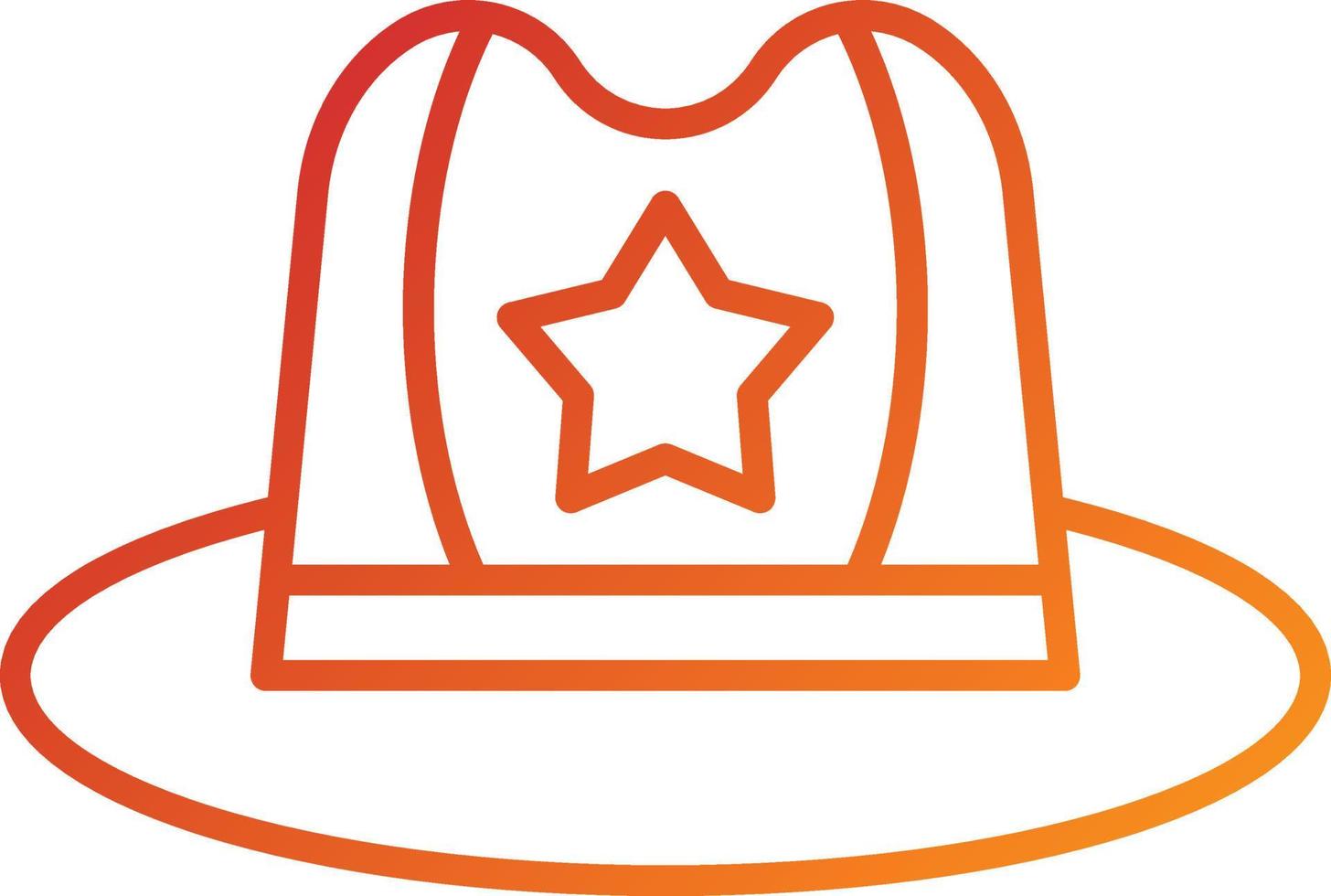 estilo de icono de sombrero vector