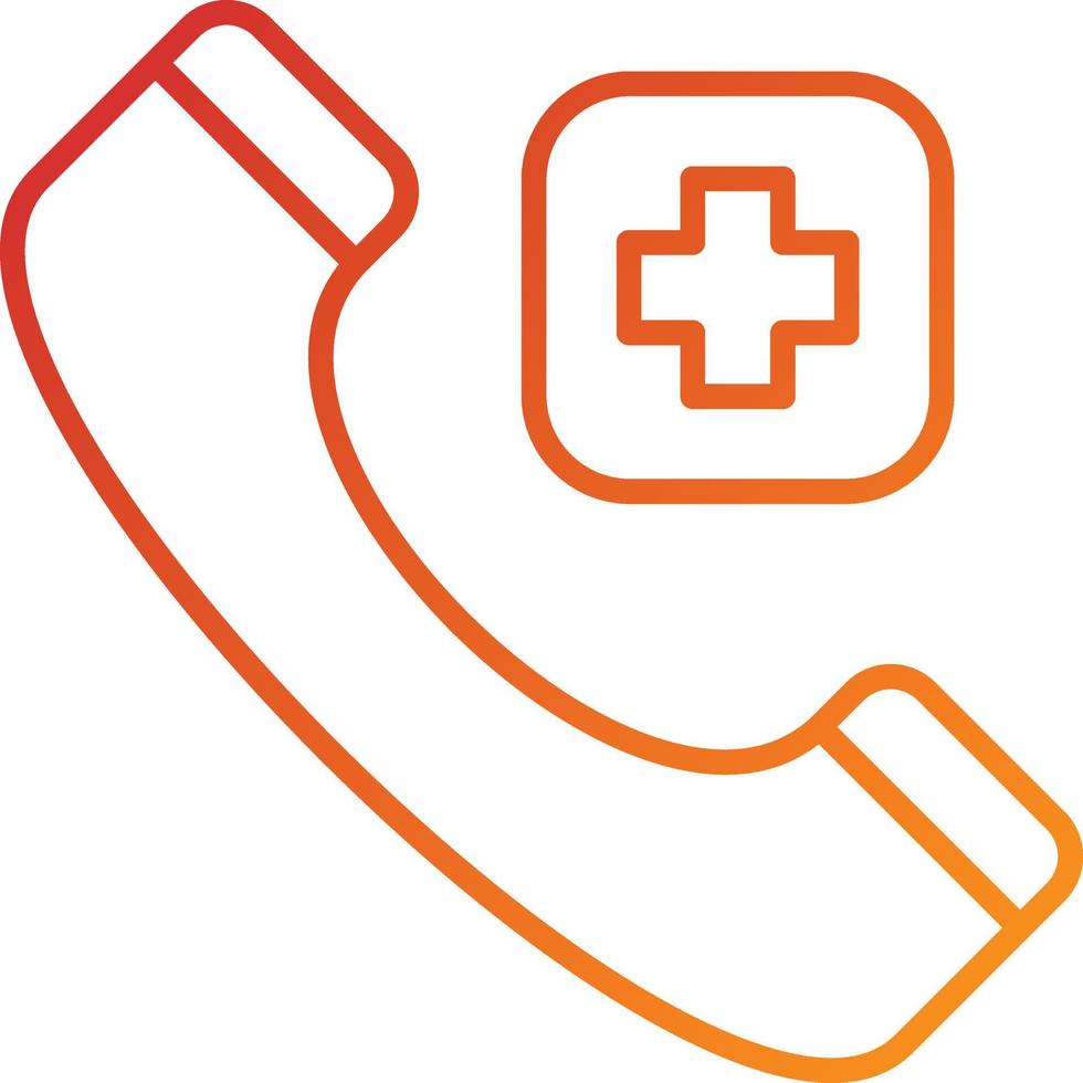 Emergency Call Icon Style vector