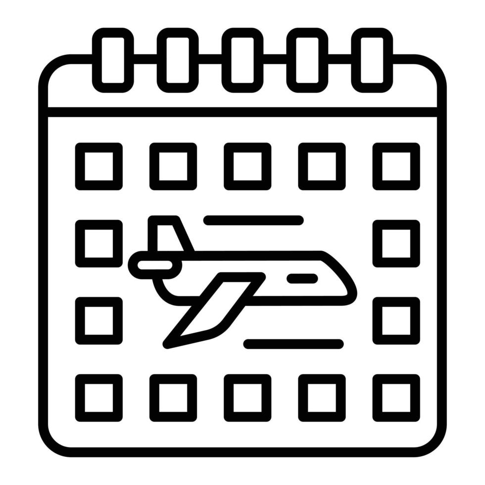 Flight Schedule Icon Style vector