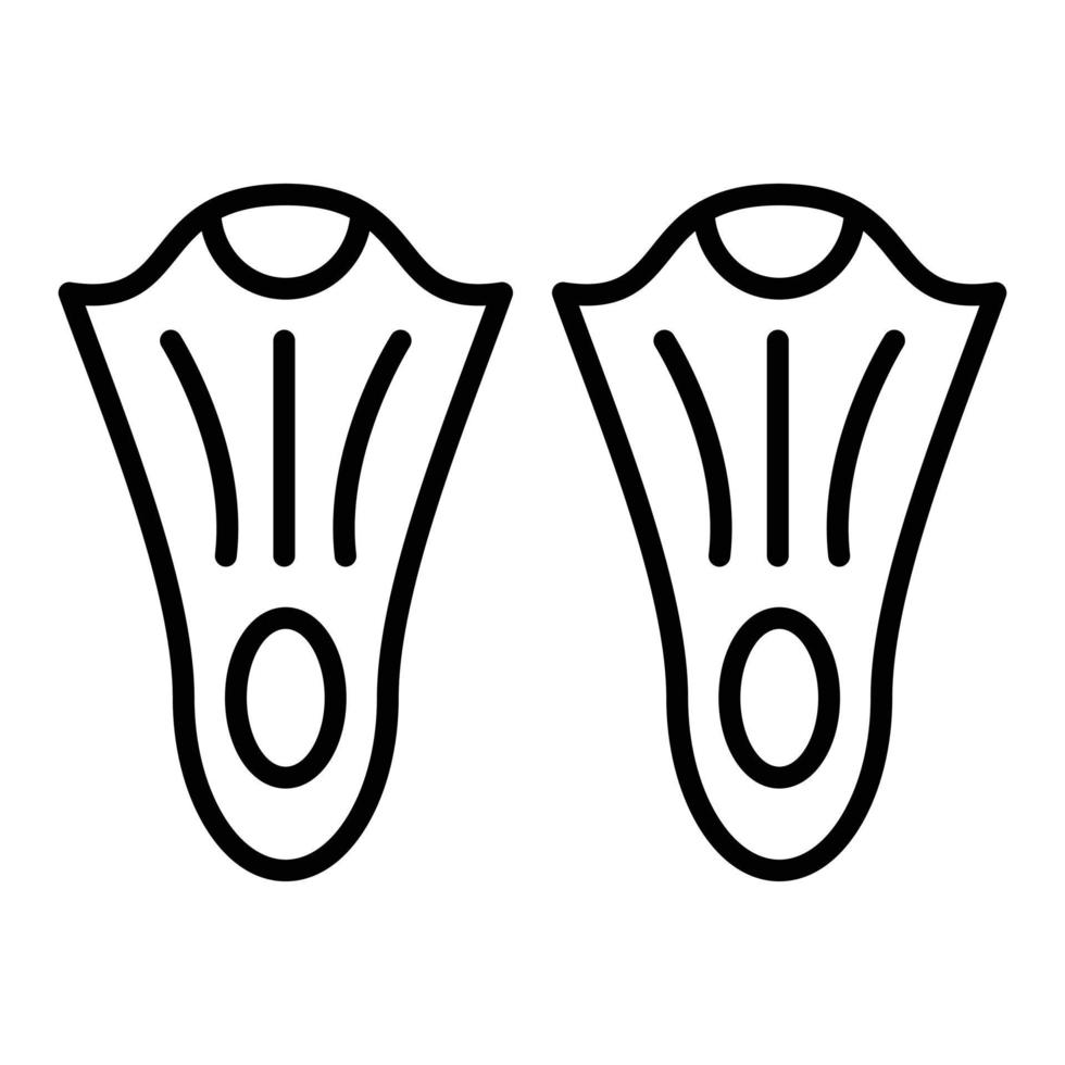 Fins Icon Style vector