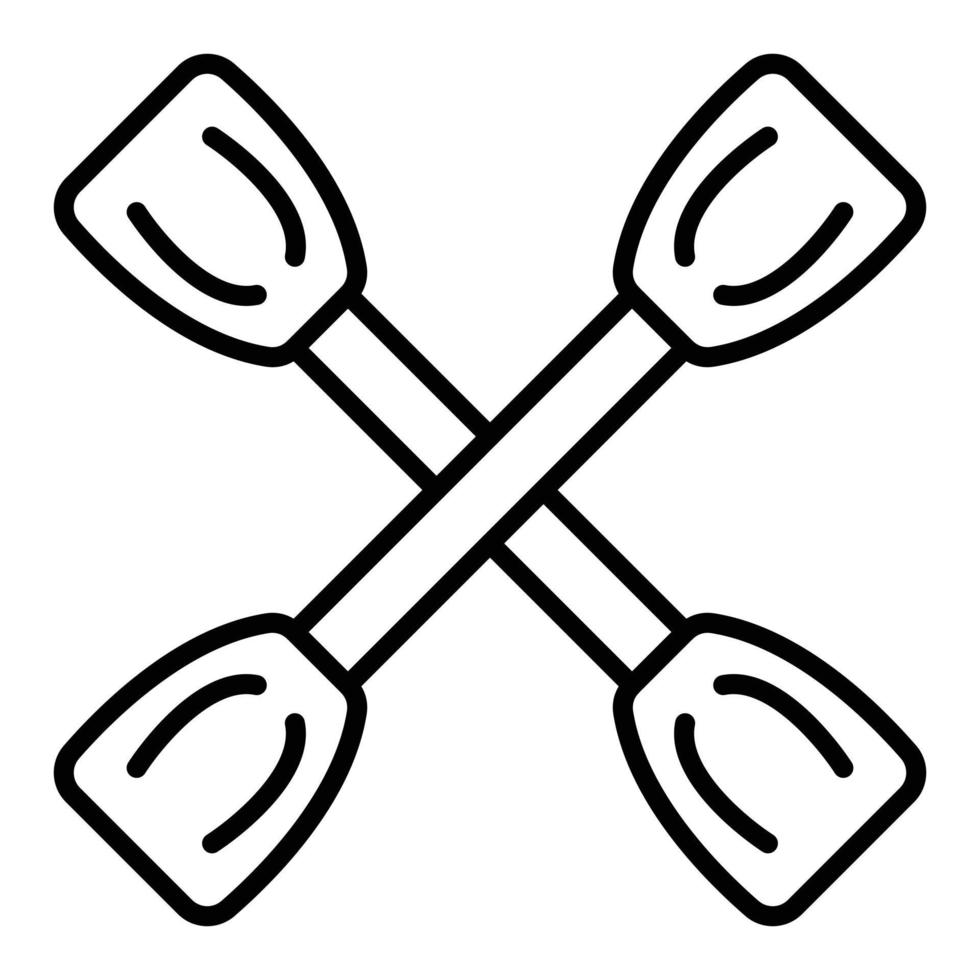 Paddles Icon Style vector