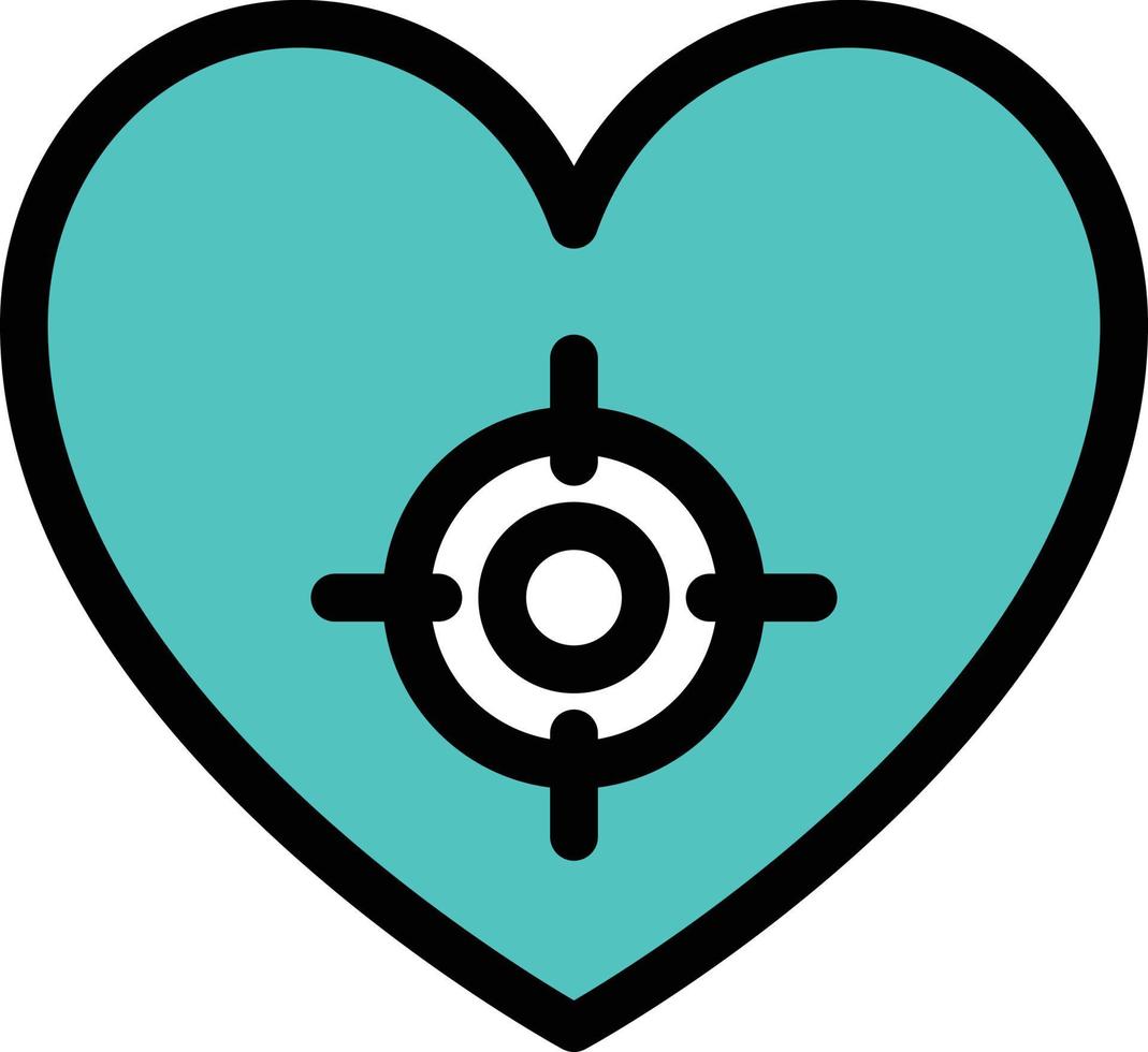 heart target vector illustration on a background.Premium quality symbols. vector icons for concept and graphic design.